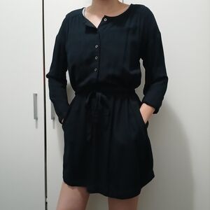 Abercrombie & Fitch Black Long Sleeve Dress